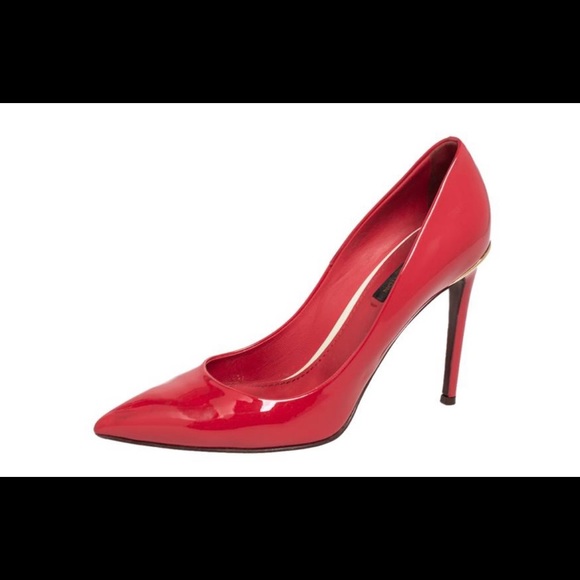 Louis VuittonRed Patent Leather Eyeline Pointed Size 40 - Picture 2 of 10